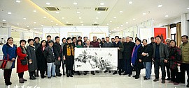 新时代新征程—庆祝改革开放四十周年书画展在天津市文物公司开幕