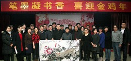 笔墨凝书香，喜迎金鸡年 天津画院走进西青区西营门街为居民送艺术