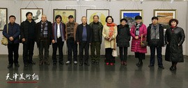 “笔墨情深迎新年”国画名家作品展在天津图书馆开展