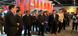 高清图：“大地之子·梁斌文学艺术展”在天津美术馆开幕