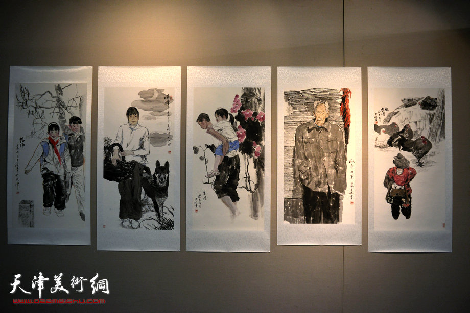 天津美术学院中国画系2013届本科毕业生作品展。