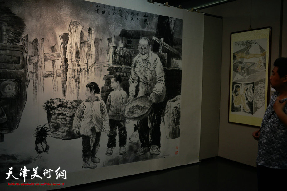 天津美术学院中国画系2013届本科毕业生作品展。