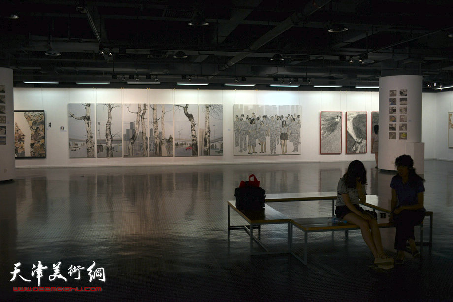 天津美术学院中国画系2013届本科毕业生作品展。