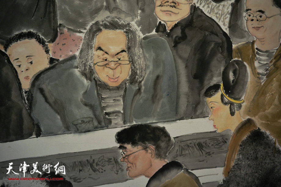 天津美术学院中国画系2013届本科毕业生作品展。