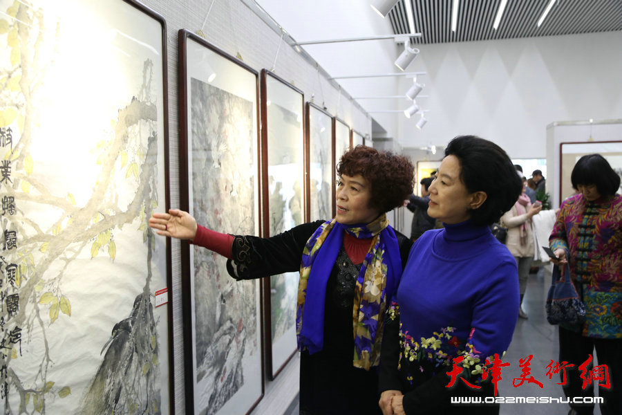 泼墨庆三八，巾帼展风釆 第五届“津门女书画家佳作邀请展”举行