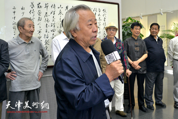 著名花鸟画家阮克敏先生致辞