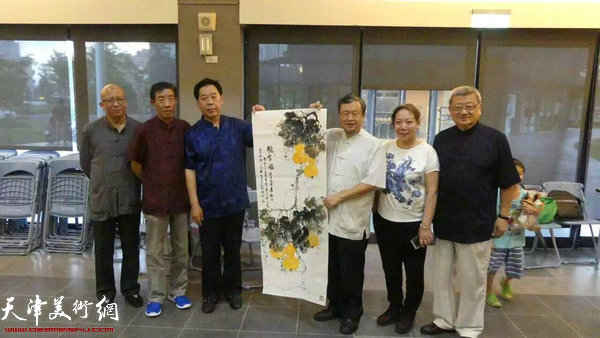 天津画家在台湾开展文化交流。
