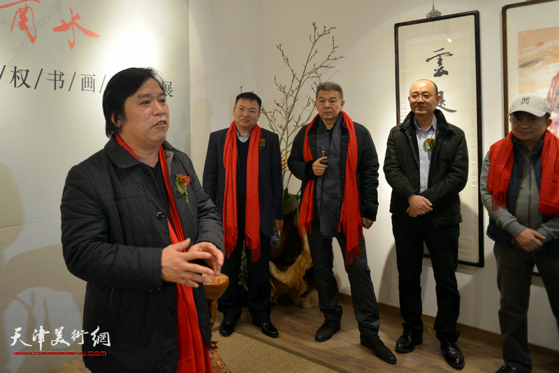 天津市美术家协会秘书长李耀春致辞。