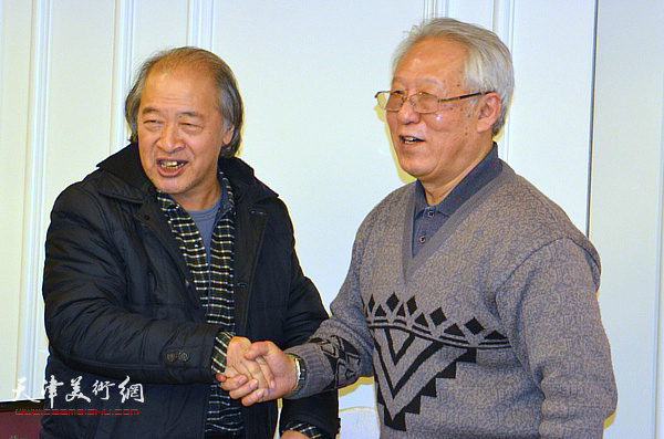 天津美术家协会主席王书平到场祝贺。