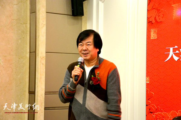 天津美协副主席史振岭到场祝贺。