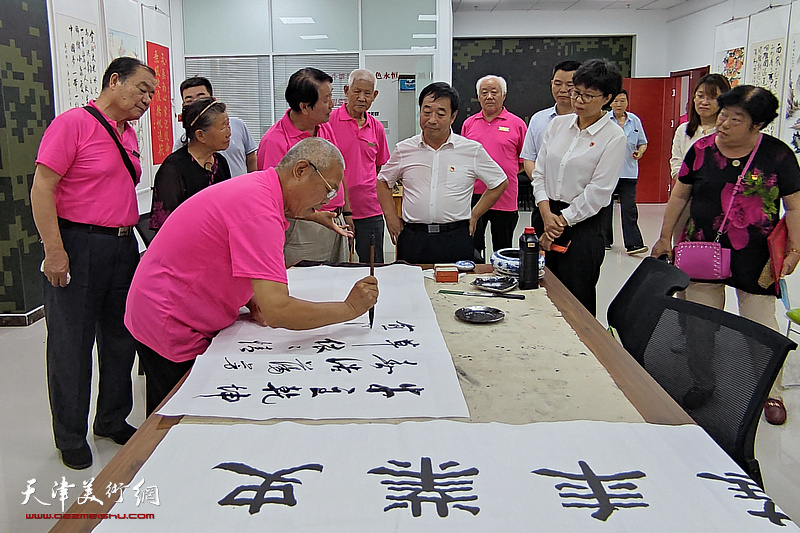 河西区柳林画院举行庆祝中国共产党成立100周年书画作品展