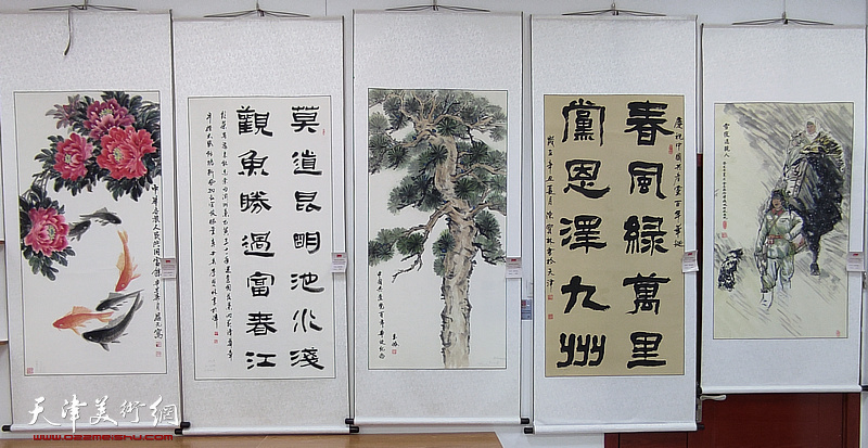 河西区柳林画院举行庆祝中国共产党成立100周年书画作品展