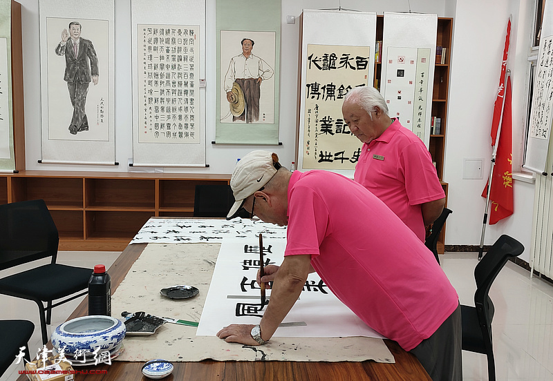 河西区柳林画院举行庆祝中国共产党成立100周年书画作品展