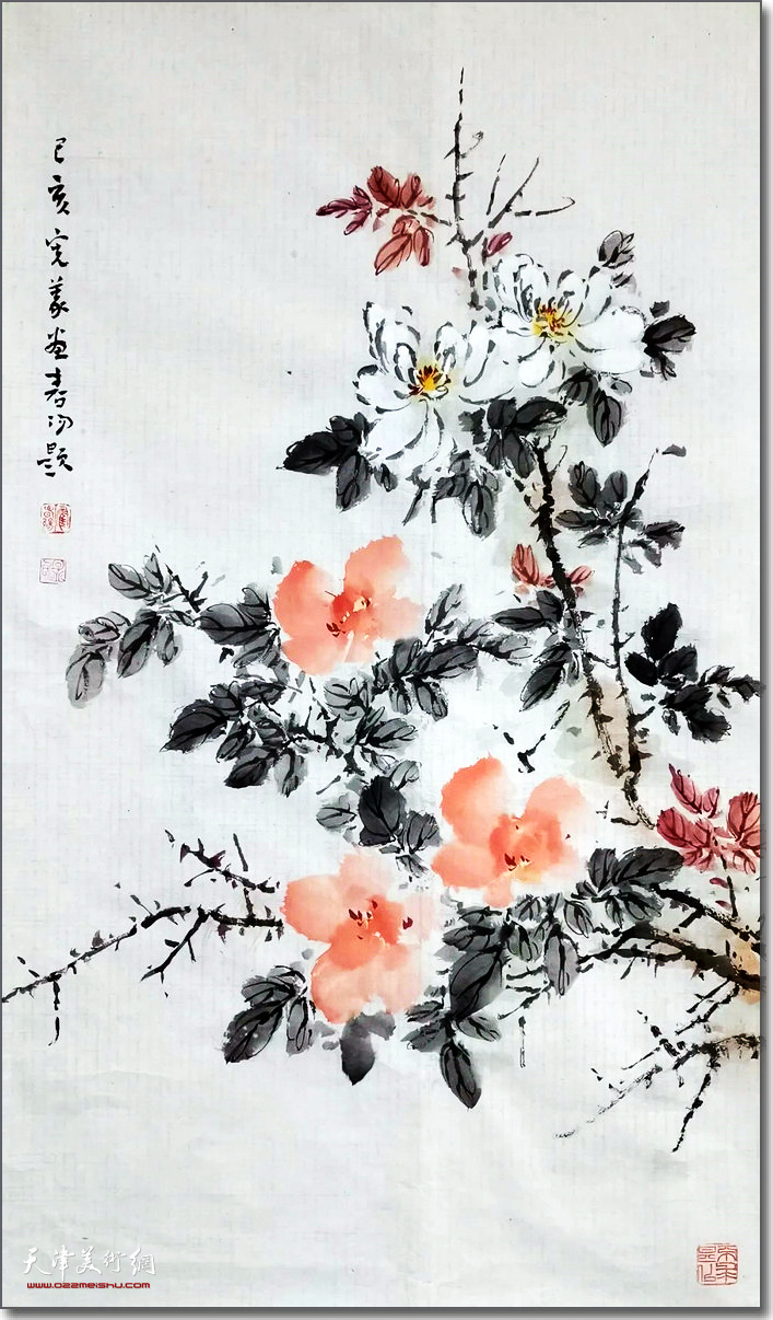 孟宪义花鸟画作品