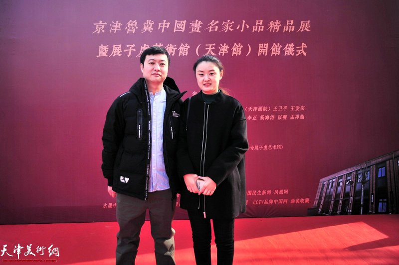 王彤庆在展子虔艺术馆（天津馆）。