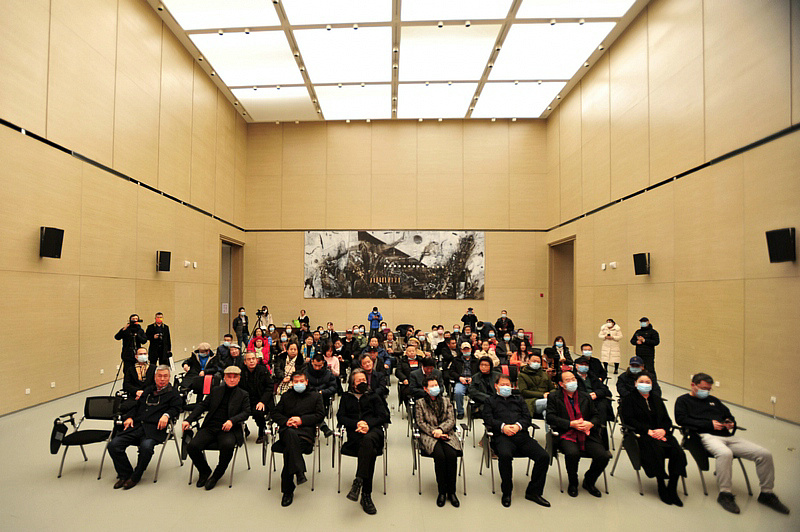 “新时代美术作品展”开幕仪式现场。